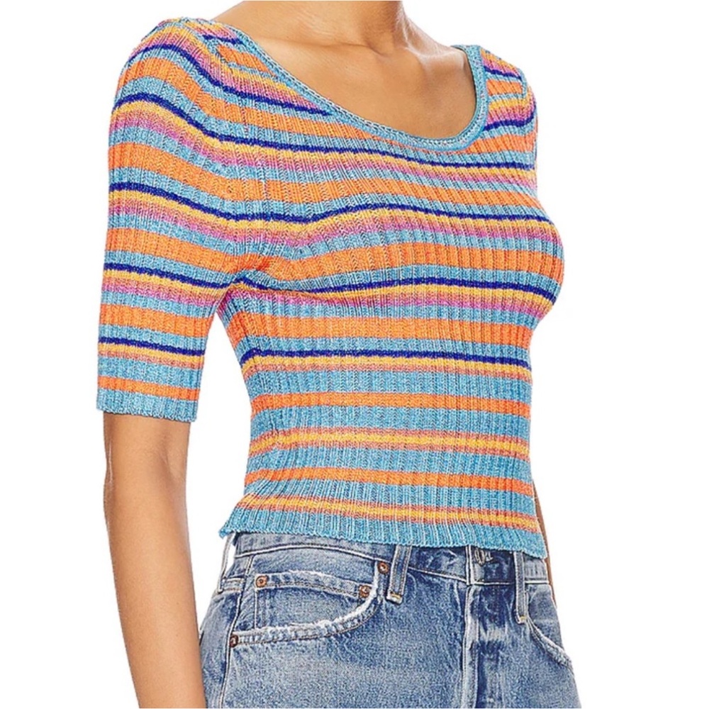 Free People Tropical Combo Sweater NWT